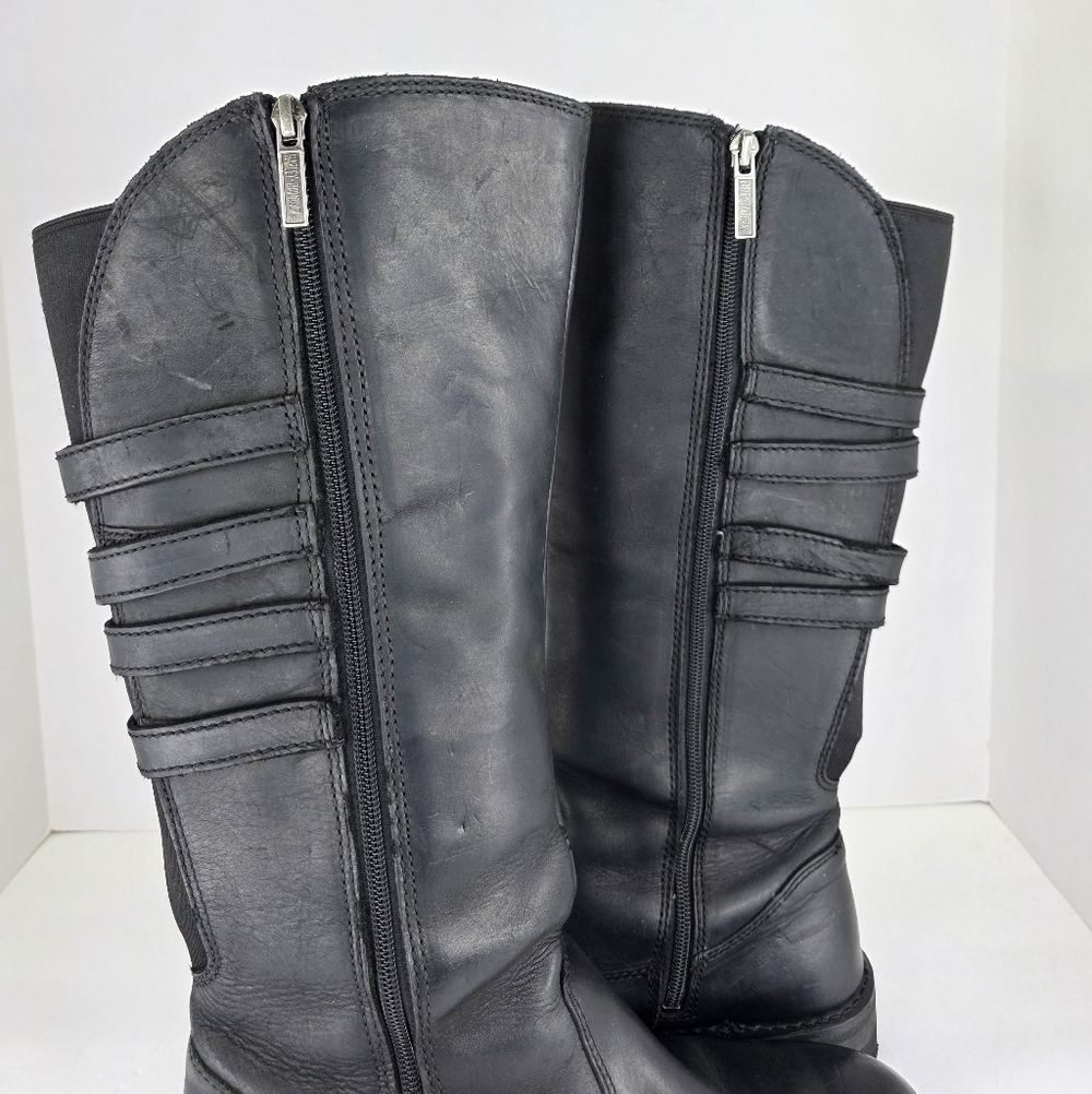Harley-Davidson‎ Women's Josi 15-Inch Black Leather Motorcycle Boots  D87038 - Picture 12 of 15